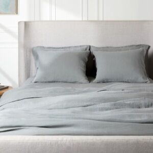 Parachute Home Slate Blue Linen Duvet